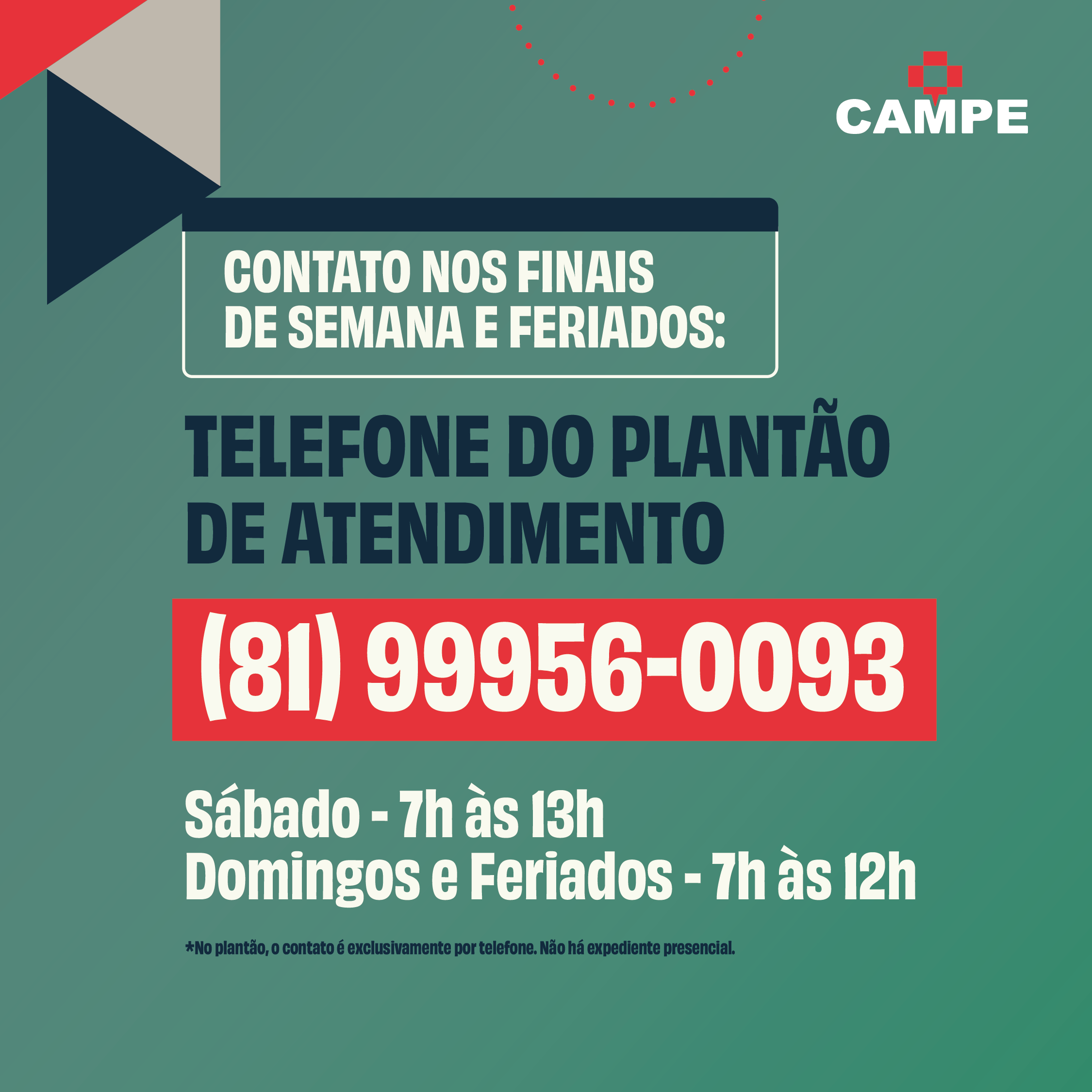 Imagem de Capa - Telefone do Plantão de Atendimento